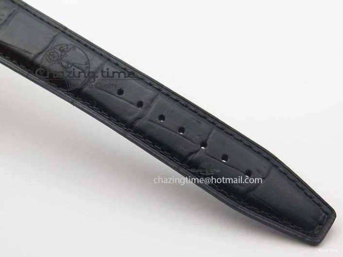 MIROTIME 0511 GoodFit Portofino SCHAFFHAUSEN SS MKF 1:1 V2 Best Edition Black Dial On Black Leather Strap A 7350